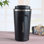 Smart Version Doppelter Edelstahl 304 Kaffeebecher Auto Thermosbecher Reise Thermobecher, 380ml Blau, 380ml Pink, 380ml Weiß, 380ml Schwarz, 380ml Grün, 510ml Weiß, 510ml Schwarz, 510ml Grün, 510ml Blau, 510ml Pink