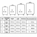 Reiseabriebfeste, elastische Gepäckschutzhülle, Kofferstaubhülle, 18-21 Zoll, 22-24 Zoll, 25-28 Zoll, 29-32 Zoll