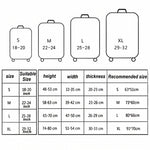 Reiseabriebfeste, elastische Gepäckschutzhülle, Kofferstaubhülle, 18-21 Zoll, 22-24 Zoll, 25-28 Zoll, 29-32 Zoll