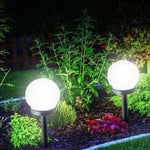 2 Stück Wasserdichte Outdoor Solar-Bodeneinbaustrahler Rasen Landschaft Dekoration