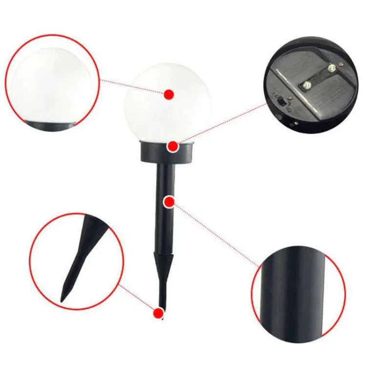 2 Stück Wasserdichte Outdoor Solar-Bodeneinbaustrahler Rasen Landschaft Dekoration