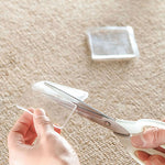 4 Stück Transparente Waschmaschinen-Silikonunterlage Anti-Vibrations-Rutschfeste Matte Stoßdämpfende Unterlage, Stoßdämpfende Silikonunterlage