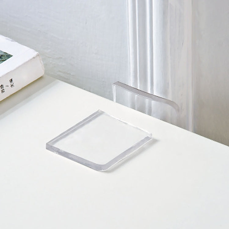 4 Stück Transparente Waschmaschinen-Silikonunterlage Anti-Vibrations-Rutschfeste Matte Stoßdämpfende Unterlage, Stoßdämpfende Silikonunterlage