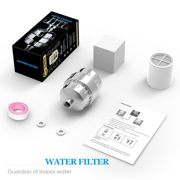 10-15 Schichten Aktivkohle Badezimmer Duschfilter Badewasserfilter Wasseraufbereiter Duschset, Aktivkohlefilter