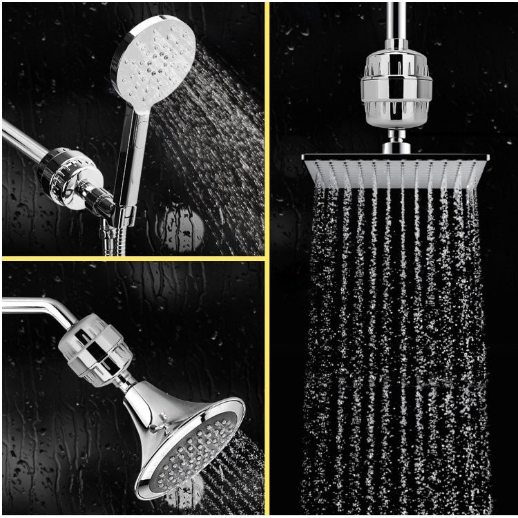 10-15 Schichten Aktivkohle Badezimmer Duschfilter Badewasserfilter Wasseraufbereiter Duschset, Aktivkohlefilter