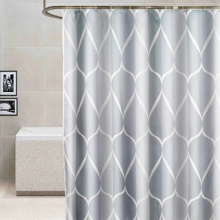 Duschvorhang Wasserdichtes Badezimmer Geometrisches Hellgrau Duschvorhänge, 80x200cm, 100x200cm, 120x180cm, 200x180cm