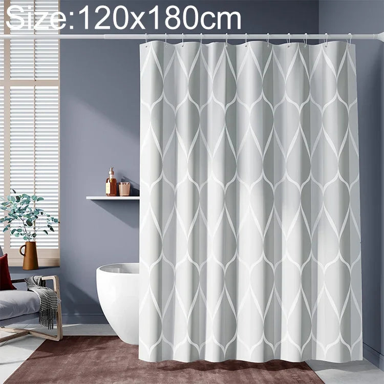 Duschvorhang Wasserdichtes Badezimmer Geometrisches Hellgrau Duschvorhänge, 80x200cm, 100x200cm, 120x180cm, 200x180cm