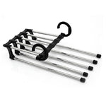 Multifunktionaler 5-in-1 Teleskop-Hosenbügel, 5-in-1 Teleskop-Kleiderbügel