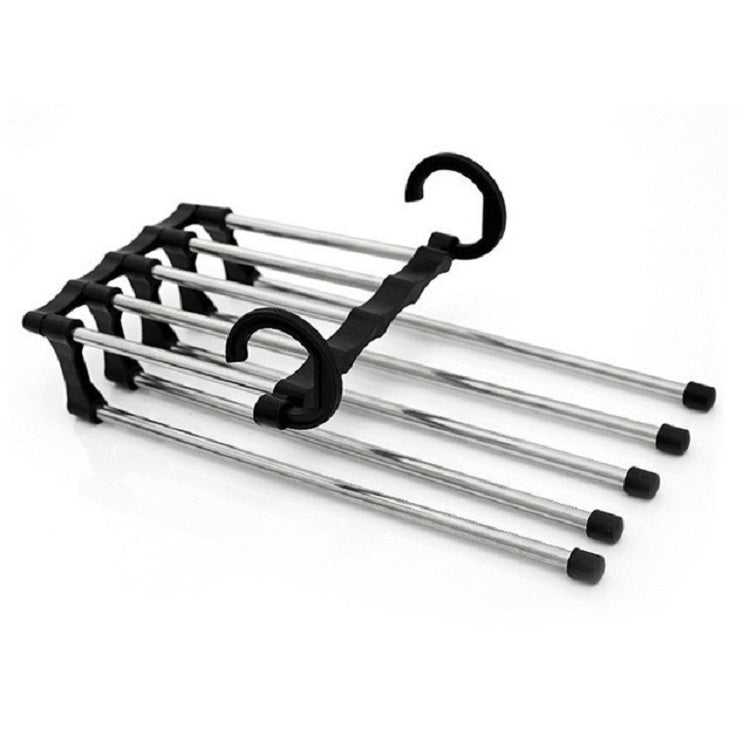 Multifunktionaler 5-in-1 Teleskop-Hosenbügel, 5-in-1 Teleskop-Kleiderbügel
