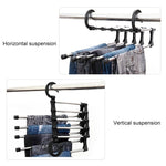 Multifunktionaler 5-in-1 Teleskop-Hosenbügel, 5-in-1 Teleskop-Kleiderbügel
