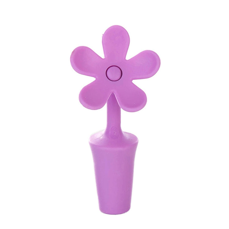 5 PCS Silicone Wine Stopper Flower Beer Stopper, 5 PCS Flower Shape(Purple), 5 PCS Flower Shape(Red), 5 PCS Flower Shape(Blue)