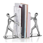 Paar kleine stehende Figuren Dekoration Kreative Schreibtisch Bücherregal Metall Buchdrückplatte, Buchdrückplatte