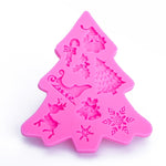 Weihnachtsbaum-Fondant-Silikonform, Kuchen-Schokoladen-Keks-Dekorationswerkzeug, Weihnachtsbaumform