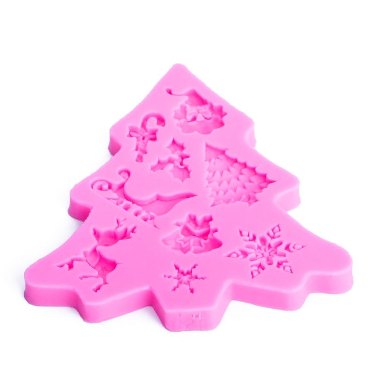 Weihnachtsbaum-Fondant-Silikonform, Kuchen-Schokoladen-Keks-Dekorationswerkzeug, Weihnachtsbaumform