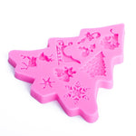 Weihnachtsbaum-Fondant-Silikonform, Kuchen-Schokoladen-Keks-Dekorationswerkzeug, Weihnachtsbaumform