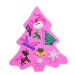 Weihnachtsbaum-Fondant-Silikonform, Kuchen-Schokoladen-Keks-Dekorationswerkzeug, Weihnachtsbaumform