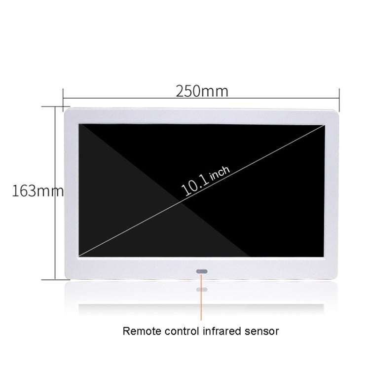 DPF-106 10,1 Zoll Digitaler Fotorahmen LED Video-Werbemaschine, US-Stecker, EU-Stecker, UK-Stecker, AU-Stecker
