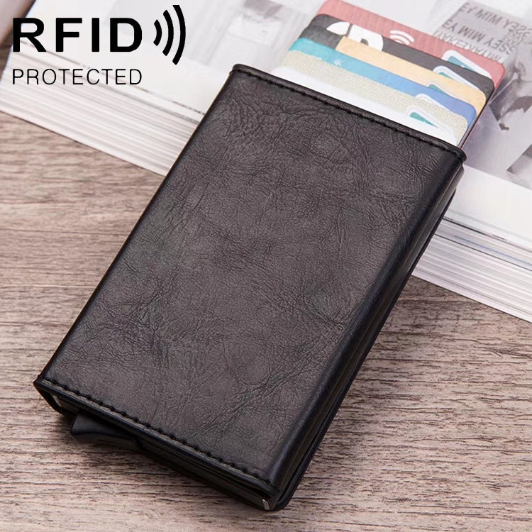 Magnetic RFID Bag Multifunctional Aluminum Automatic Pop-up Credit Card Package