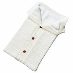 Warmer, weicher Strick-Babyschlafsack aus Baumwolle für Neugeborene