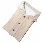 Warmer, weicher Strick-Babyschlafsack aus Baumwolle für Neugeborene
