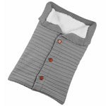 Warmer, weicher Strick-Babyschlafsack aus Baumwolle für Neugeborene