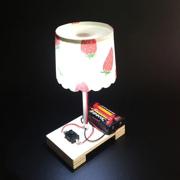 Kreativer DIY-Kleiner-Tischlampen-Technologie-Bausatz für die Grundschule, Handwerk, Materialwissenschafts-Experiment, DIY-Kleine-Tischlampe