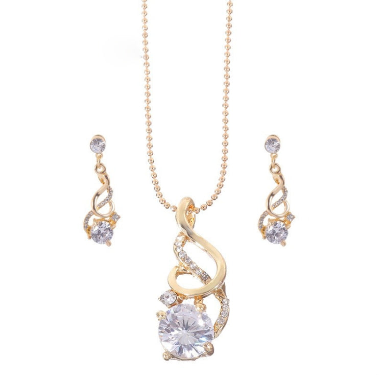 Modische Hochzeits Zirkon Kristall Schmuck-Sets für Damen