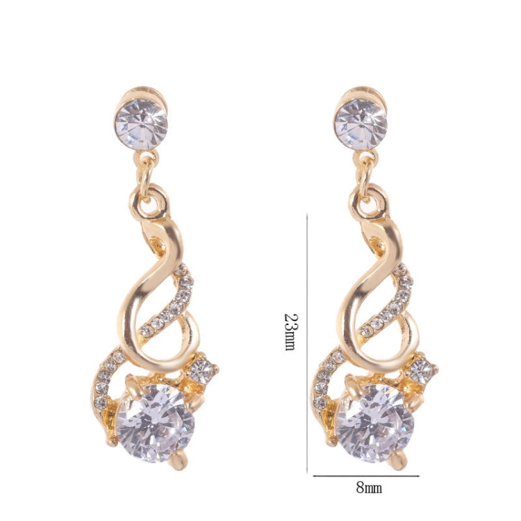 Modische Hochzeits Zirkon Kristall Schmuck-Sets für Damen