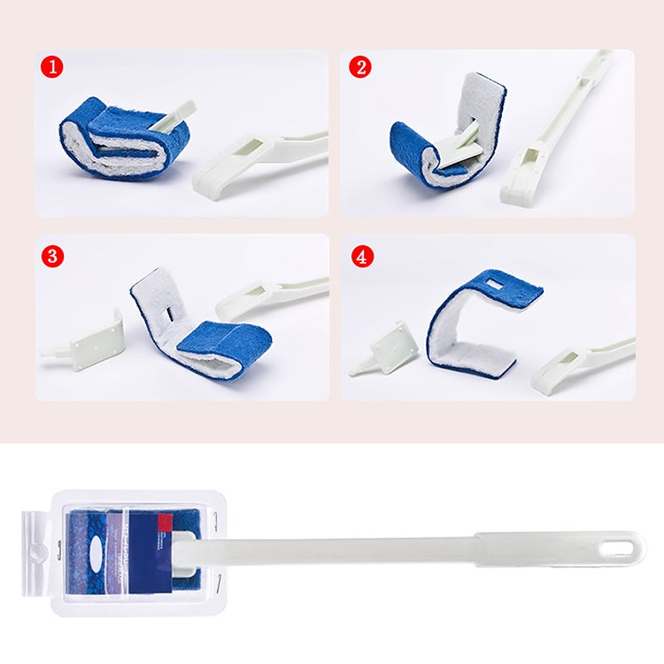 Toilettenbürste Einweg, Weiche Borsten, Ohne tote Winkel, Weiß, Schwarz, Blau, Grün