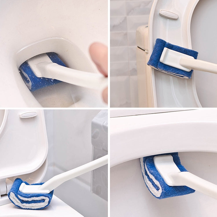 Toilettenbürste Einweg, Weiche Borsten, Ohne tote Winkel, Weiß, Schwarz, Blau, Grün