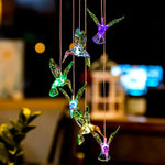 Creative Electronics Solar LED Kolibri-Windspiel Licht Sieben Farben, Kolibri
