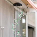 Creative Electronics Solar LED Kolibri-Windspiel Licht Sieben Farben, Kolibri