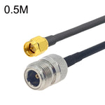 SMA Stecker zu N Buchse RG58 Koaxial Adapterkabel, SMA Stecker zu N Buchse 0,5m, SMA Stecker zu N Buchse 1m, SMA Stecker zu N Buchse 1,5m, SMA Stecker zu N Buchse 3m, SMA Stecker zu N Buchse 5m, SMA Stecker zu N Buchse 10m