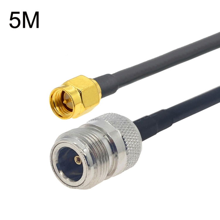 SMA Stecker zu N Buchse RG58 Koaxial Adapterkabel, SMA Stecker zu N Buchse 0,5m, SMA Stecker zu N Buchse 1m, SMA Stecker zu N Buchse 1,5m, SMA Stecker zu N Buchse 3m, SMA Stecker zu N Buchse 5m, SMA Stecker zu N Buchse 10m