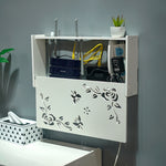 Steckdosen-Router-Aufbewahrungsbox, Set-Top-Box-Dekoration, TV-Schrank, Wohnzimmer-Verteilerdose, 40.5x20.5x9.5cm, 52x25x9.5cm