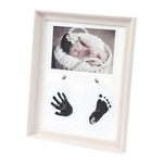 Schreibtisch Hängender Bilderrahmen PVC Baby Fuß Handabdruck Stempelkissen Schlafzimmer Wand Geburtstag Bilder Alben