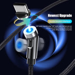 CC56 Staubstecker Drehbarer Magnetdraht, Kabellänge: 2m, 2m Android-Kopf, 2m Micro-USB, 2m Typ-C-Kopf, 2m 8-Pin-Kopf, 2m Leine+Drei Köpfe, 2m + 8Pin + Typ-C/USB-C + Micro USB, 2m Leine