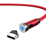 CC56 Staubstecker Drehbarer Magnetdraht, Kabellänge: 2m, 2m Android-Kopf, 2m Micro-USB, 2m Typ-C-Kopf, 2m 8-Pin-Kopf, 2m Leine+Drei Köpfe, 2m + 8Pin + Typ-C/USB-C + Micro USB, 2m Leine