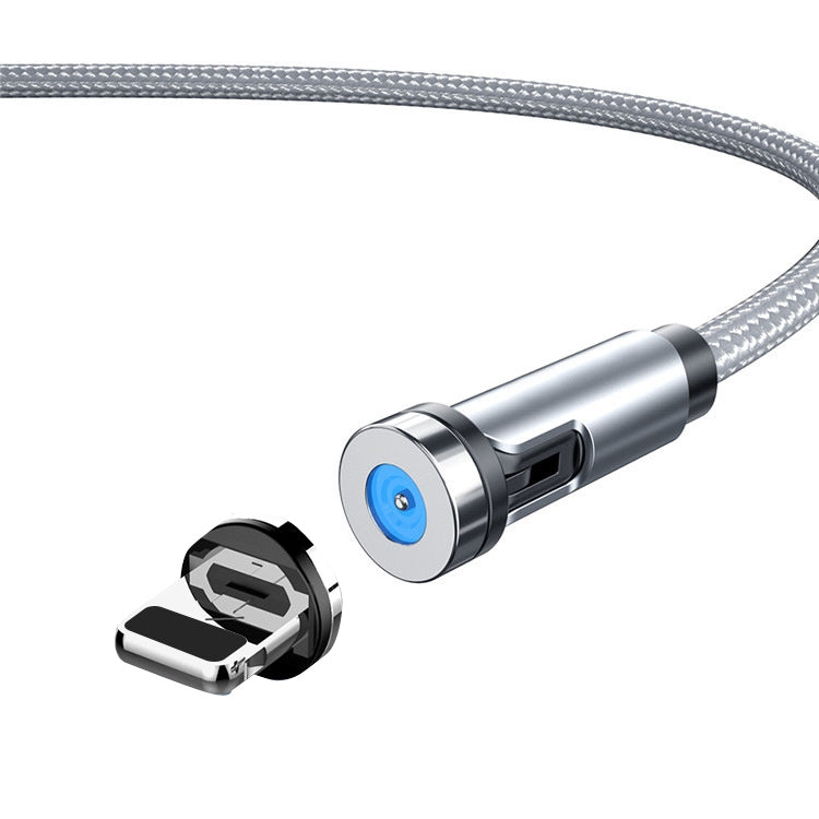 CC56 Staubstecker Drehbarer Magnetdraht, Kabellänge: 2m, 2m Android-Kopf, 2m Micro-USB, 2m Typ-C-Kopf, 2m 8-Pin-Kopf, 2m Leine+Drei Köpfe, 2m + 8Pin + Typ-C/USB-C + Micro USB, 2m Leine