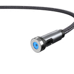 CC56 Staubstecker Drehbarer Magnetdraht, Kabellänge: 2m, 2m Android-Kopf, 2m Micro-USB, 2m Typ-C-Kopf, 2m 8-Pin-Kopf, 2m Leine+Drei Köpfe, 2m + 8Pin + Typ-C/USB-C + Micro USB, 2m Leine