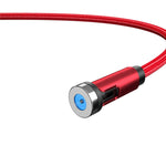 CC56 Staubstecker Drehbarer Magnetdraht, Kabellänge: 2m, 2m Android-Kopf, 2m Micro-USB, 2m Typ-C-Kopf, 2m 8-Pin-Kopf, 2m Leine+Drei Köpfe, 2m + 8Pin + Typ-C/USB-C + Micro USB, 2m Leine