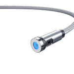 CC56 Staubstecker Drehbarer Magnetdraht, Kabellänge: 2m, 2m Android-Kopf, 2m Micro-USB, 2m Typ-C-Kopf, 2m 8-Pin-Kopf, 2m Leine+Drei Köpfe, 2m + 8Pin + Typ-C/USB-C + Micro USB, 2m Leine