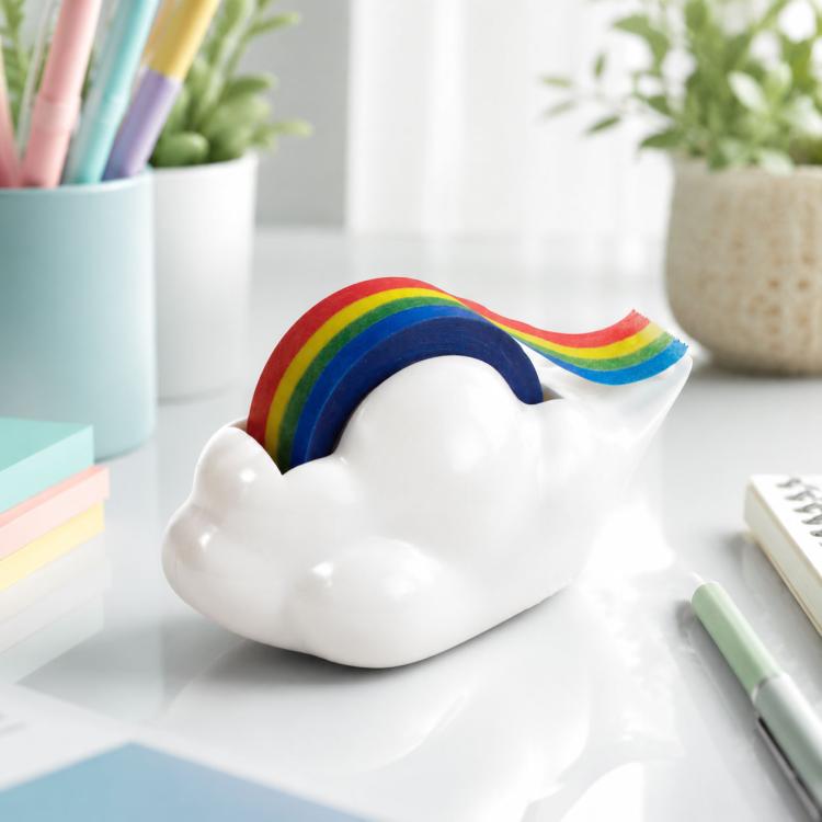 Creative Cloud Regenbogen-Klebeband-Sitzgummi-Cutter, Regenbogen-Klebeband