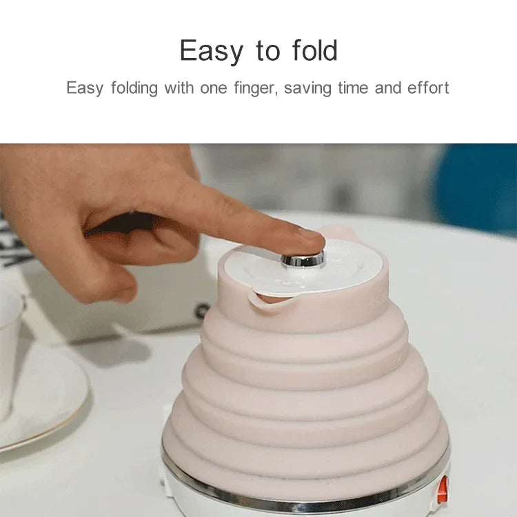 Tragbarer faltbarer Silikon-Wasserkocher mit intelligenter konstanter Temperatur für Reisen und Camping, US-Stecker, EU-Stecker