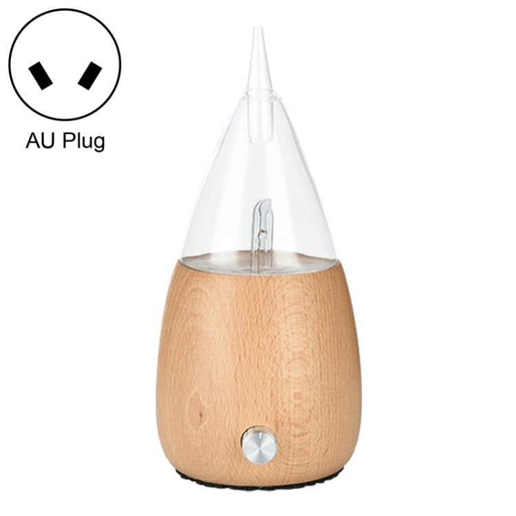 Wasserloser Diffusor Ätherisches Öl Spray Holz Glas Aromatherapie Luftbefeuchter, AU-Stecker, UK-Stecker, EU-Stecker