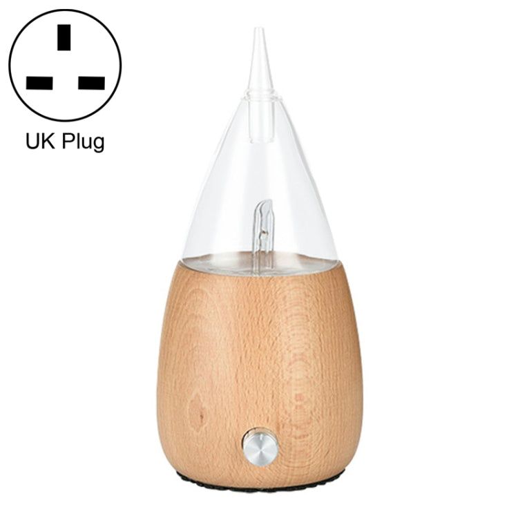 Wasserloser Diffusor Ätherisches Öl Spray Holz Glas Aromatherapie Luftbefeuchter, AU-Stecker, UK-Stecker, EU-Stecker