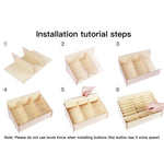 2 Stück Holz Konferenz Klassenzimmer Handy Organizer Desktop Aufbewahrungsbox, Weißeiche 24 Fächer