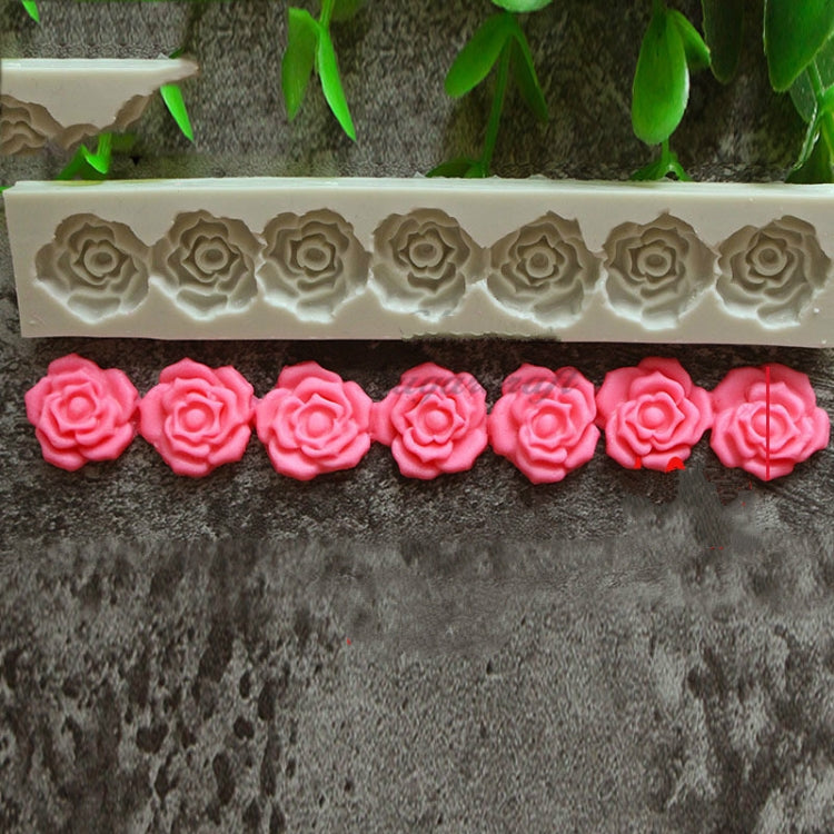 Rosenblüten-Silikonform, Fondant-Kuchen-Dekorationswerkzeuge, Backwerkzeuge, Rosenblütenform