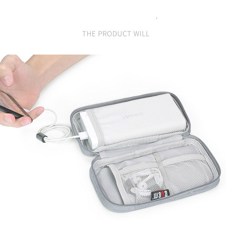 BUBM Digital Ladegerät USB-Datenkabel Organizer Aufbewahrungstasche Kopfhörer Kabel Powerbank Reiseetui