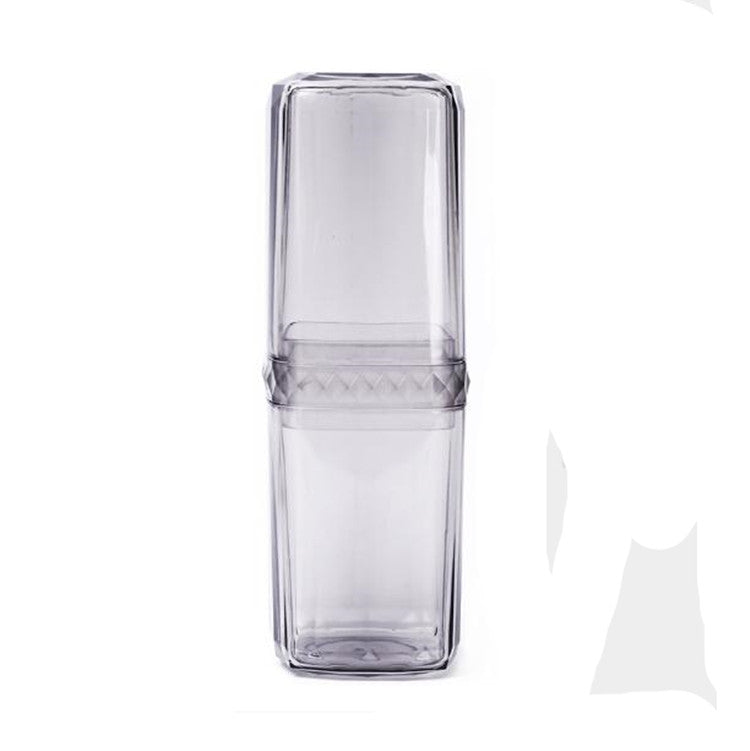 2-in-1 Reise-Waschset Multifunktions-Reisewaschbecher Zahnpasta Zahnbürste Split-Flasche Aufbewahrungsbox